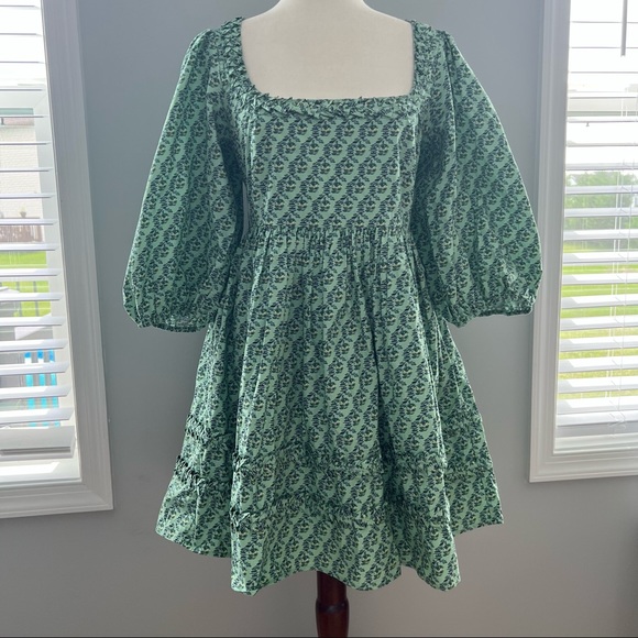 RHODE Daya dress in Jawahar Garden Mint Mini NEW - Picture 3 of 16